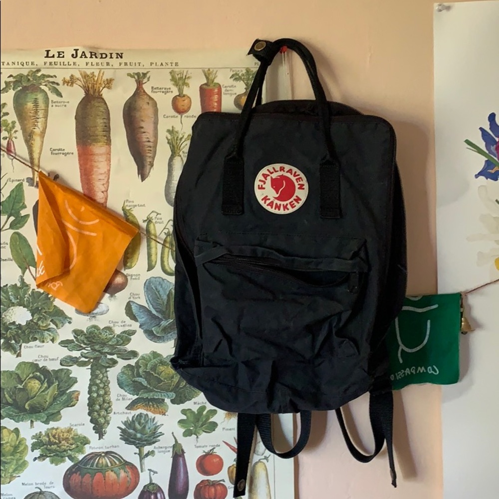 Fjallraven Kanken Black Classic Backpack